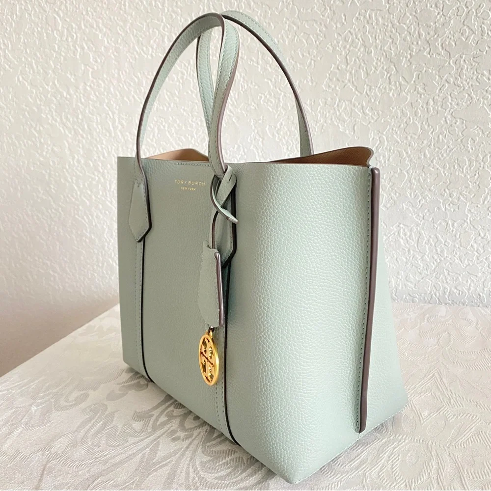 Tory Burch light blue small tote